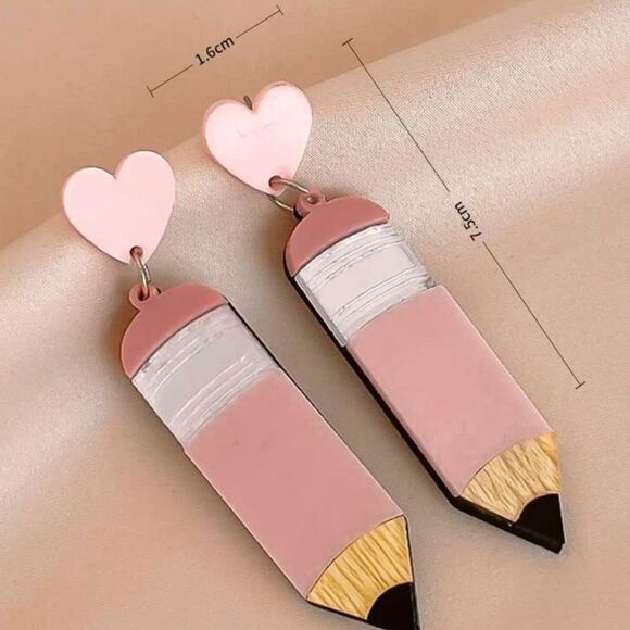 Pencil earrings  - Picture 2 of 3